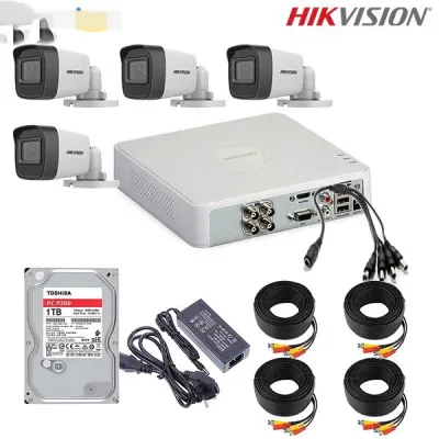 4-channel Hikvision camera full kit